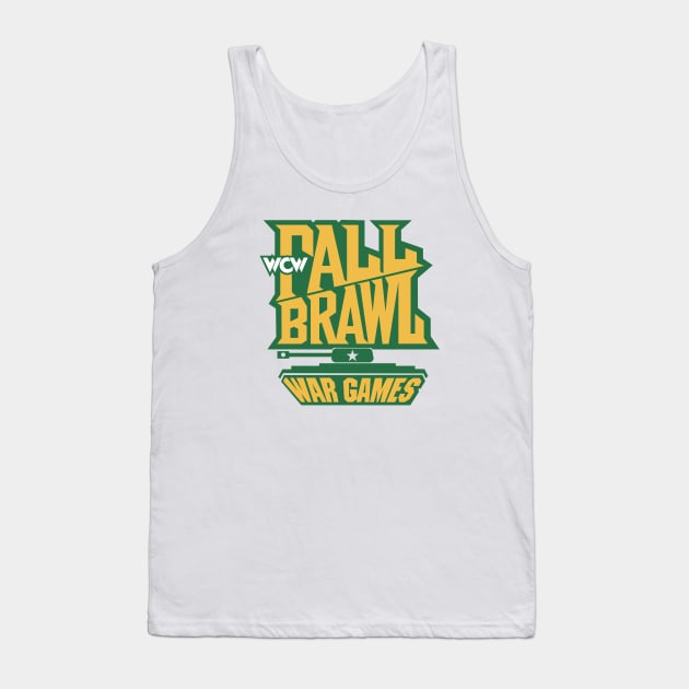 WCW Fall Brawl War Games Tank Top by Authentic Vintage Designs